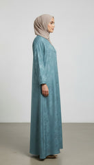 Tehnoor Blue Mist Serenity Abaya
