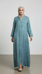 Tehnoor Blue Mist Serenity Abaya