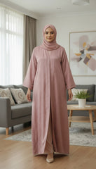 Tehnoor Pink Mist Serenity Abaya