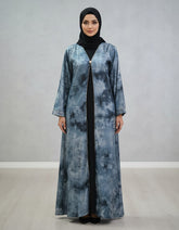Tehnoor Blue Mist Marble Abaya