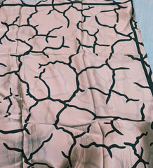 Tehnoor Blush Vein Stole for Women – 72 x 34 Inches | Elegant Hijab & Abaya Accessory | Silk‑Feel Polyester | Modest Fashion India