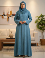 Tehnoor Blue Mist Serenity Abaya