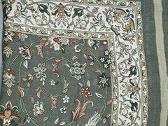 Tehnoor Olive Ornate Stole for Women – 72 x 32 Inches | Elegant Hijab & Abaya Accessory | Modest Fashion India