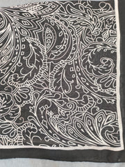 Tehnoor Noir Paisley Stole for Women – 72 x 32 Inches | Elegant Hijab & Abaya Accessory | Modest Fashion India