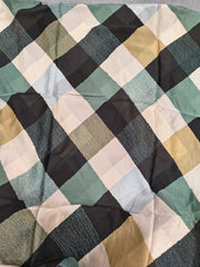 Tehnoor Sage Check Stole for Women – 72 x 34 Inches | Elegant Hijab & Abaya Accessory | Silk‑Feel Polyester | Modest Fashion India